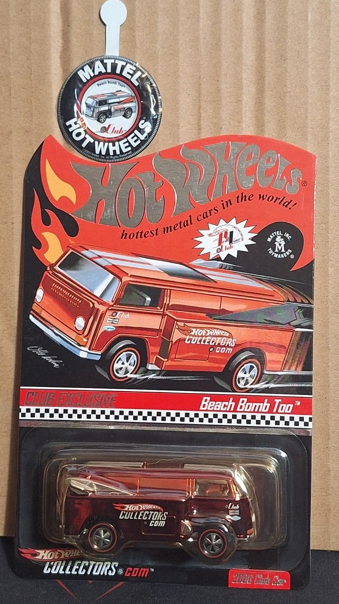 Hot Wheels RLC Redline Wheels Red Beach Bomb Too 2006 Club Car