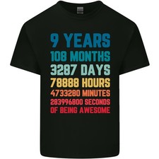 T-Shirt Per Bambini Di 9 Anni Compleanno