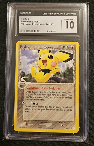 Pichu δ graded CGC 10 for sale on eBay