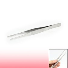 Square Polished Tip Stainless Steel Straight Tweezers 18cm Long