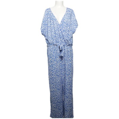 Cubus, Jumpsuit, Größe: 3XL, Vicky Jumpsuit Long, Blau/Weiß #i3z