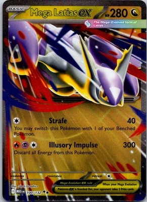 Mega Latias ex - Holo Double Rare ME01: Mega Evolution 100/132 NM
