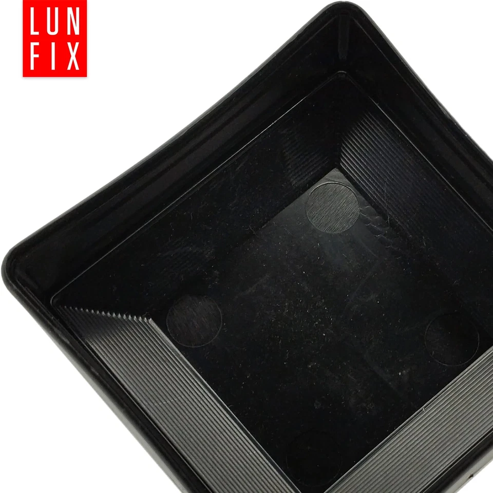 Capuchon de poteau noir 70 x 70 mm capuchon de cl_ture carr_ - Photo 3/4