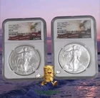 2021 $1 American Silver Eagle Early Release T-1 & T-2 Eagles NGC MS70 🔥