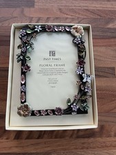 Past Times Floral Beautiful Photo Frame for 4” x 6” photo 