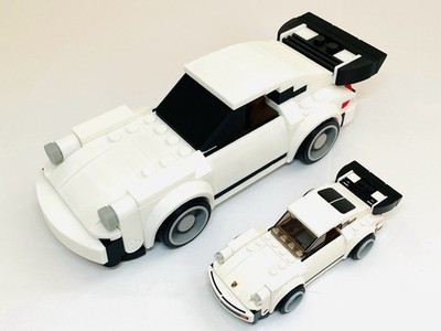 2X Scale LEGO 75895 Speed Champions Porsche 911 Turbo 3.0 3D Printed Custom 