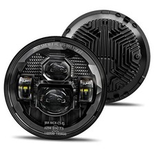 HWSTAR Pair New 1000 Bright Anti-glare 7 Inch Led Headlights Round All Black