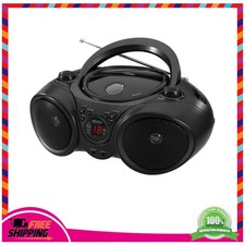 Jensen CD-490-BK Portable Stereo CD Player AM FM Radio Black 3W RMS