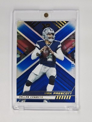 MINT #/ED BLUE COLOR MATCH FOIL 2022 XR Panini Dak Prescott Dallas Cowboys NFL