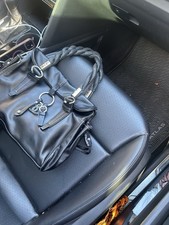 Authentic Chanel Black Caviar Leather  Shoulder Bag Tote Gold CC