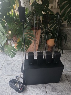 Set Bose 5.1 Heimkino Acoustimass 10 Inklusive 4 Bose Usf-20 Lautsprecherständer