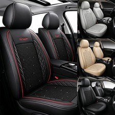 For Honda Accord Civic Crv Hrv Leather Seat Covers Full Set Front Rear Ice Silk