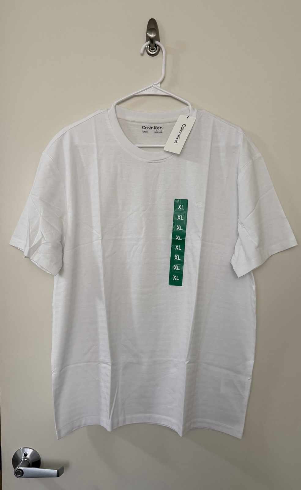 Calvin Klein Tee 100% Cotton Men’s XL White