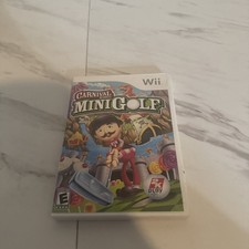 Carnival Games Mini Golf (Nintendo Wii, 2008) CIB Complete in Box w/ Manual
