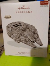 Hallmark Keepsake 2018 Ornament Millennium Falcon Star Wars Storytellers & Cord