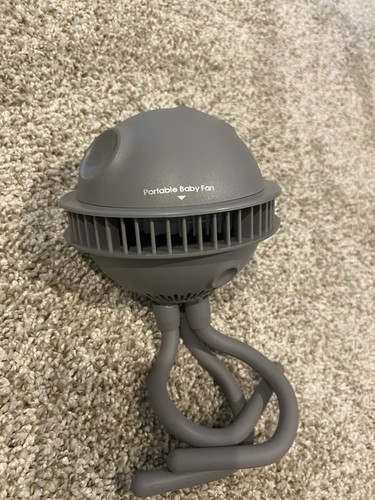 Portable Baby Fan Grey - Picture 2 of 3