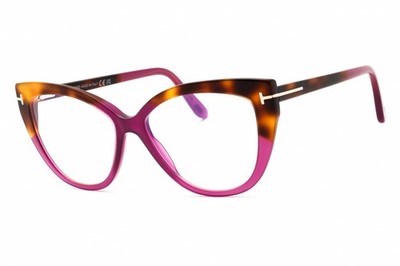TOM FORD FT5673-B 081 Eyeglasses Shiny Violet Clear Frame 54mm