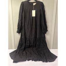 NEW Joyfolie Mia Joy Size 7 Charlotte Dress Black Tiered Long Sleeve