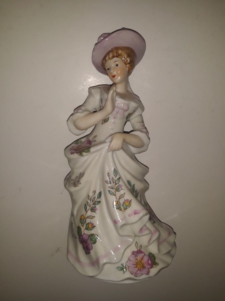 C*送様 1988年製 Lawlee O’Connor 刻印ビスクドール 38c Vintage 1950 Lenwile Ardalt China Bisque Victorian Lady Musical