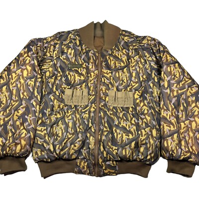 VIntage Columbia Delta Marsh Camo Bomber Jacket Insulated