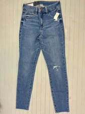 Gap Size 26 2 Short Womens Jeans Universal Jeggings High Rise Distress  Raw Hem
