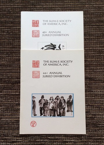 RARE 2-LOT Sumi-e Society of America 44th 45th Annual Juried Exhibition Catalog - 第 1/11 張圖片