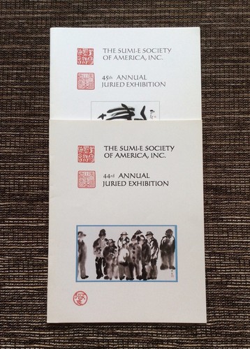 RARE 2 LOTS Sumi-e Society of America 44e 45e catalogue d'exposition annuelle avec jury - Photo 1 sur 11