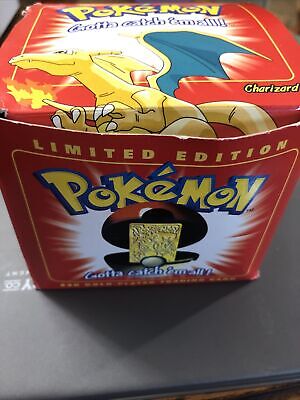 23K Gold-Plated Trading Card Pokemon Mewtwo Burger King Red Box 1998