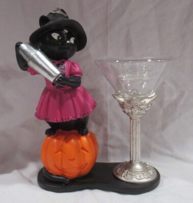 Yankee Candle Votive Tea Light Holder V/H TL/H SOPHIA THE CAT BARTENDER martini