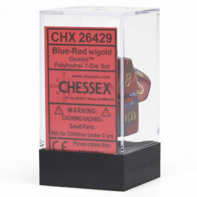 CHX26429 Chessex Manufacturing Gemini 2: Poly Blue Red/Gold (7) | eBay