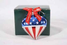 WATERFORD HOLIDAY HEIRLOOMS 2003 STAR  STRIPES HEART ORNAMENT New in Box MAGA