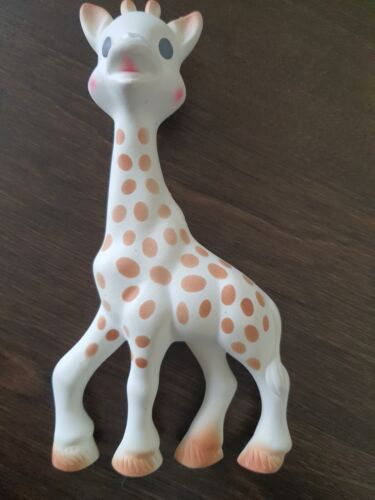 Sophie The Giraffe La Baby Natural Rubber Teether Squeaker Toy lovey Pre-owned  - Afbeelding 1 van 4