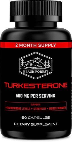 Black Forest Turkesterone Supplement 500mg for Strength & MuscleGrowth Pack of 2
