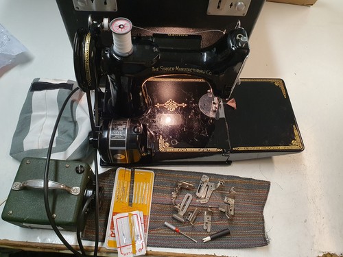 1951 Singer 221 Federgewicht Nähmaschine - Bild 13 von 24