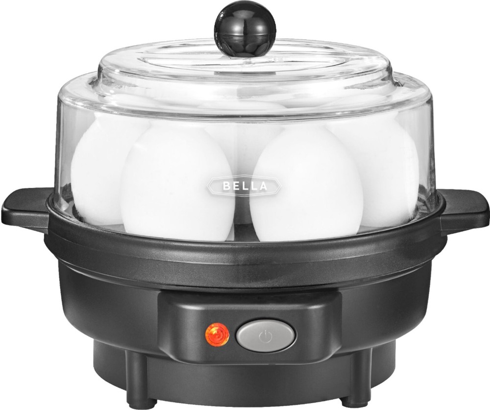 Black 6-Egg Electric Cooker – Fast & Easy Breakfast Maker  