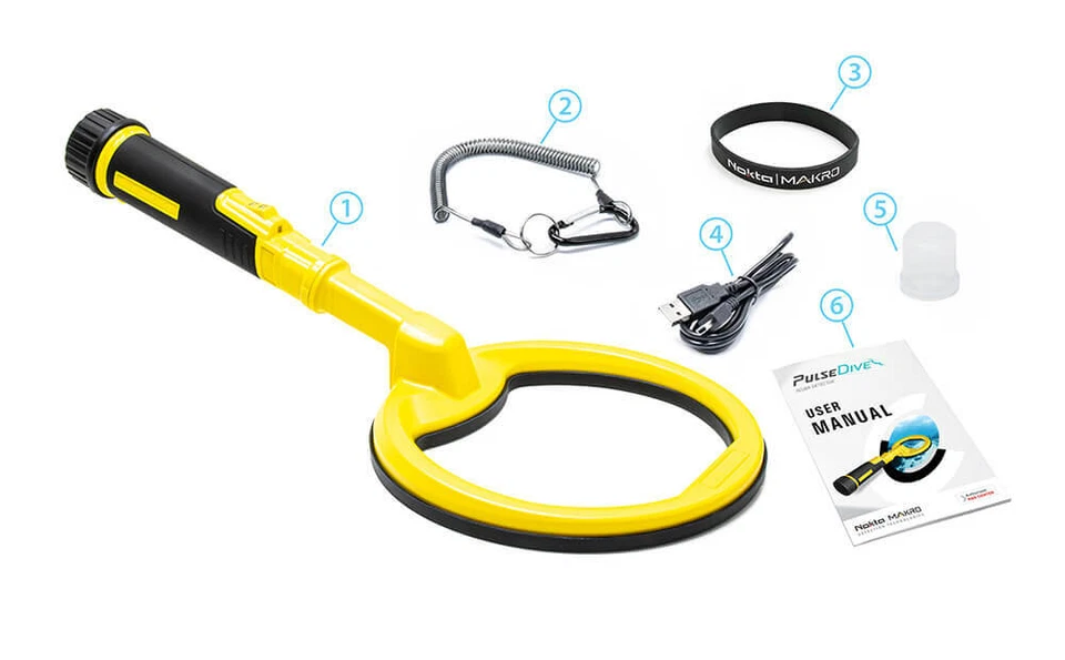 Nokta Makro PulseDive Scuba Waterproof Detector with 8" Coil (Yellow) - Image 3 of 4