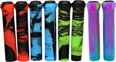 SLIDE ON LENKERGRIFFE FÜR PRO STUNT SCOOTER GEMISCHT ROT BLAU ORANGE GRÜN SCHWARZ