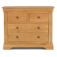 Rhone Solid Oak Furniture 2 Over 2 Bedroom Chest Of Drawers Rhone Solid Oak Furniture 2 Over 2 Bedroom Chest Of Drawers
