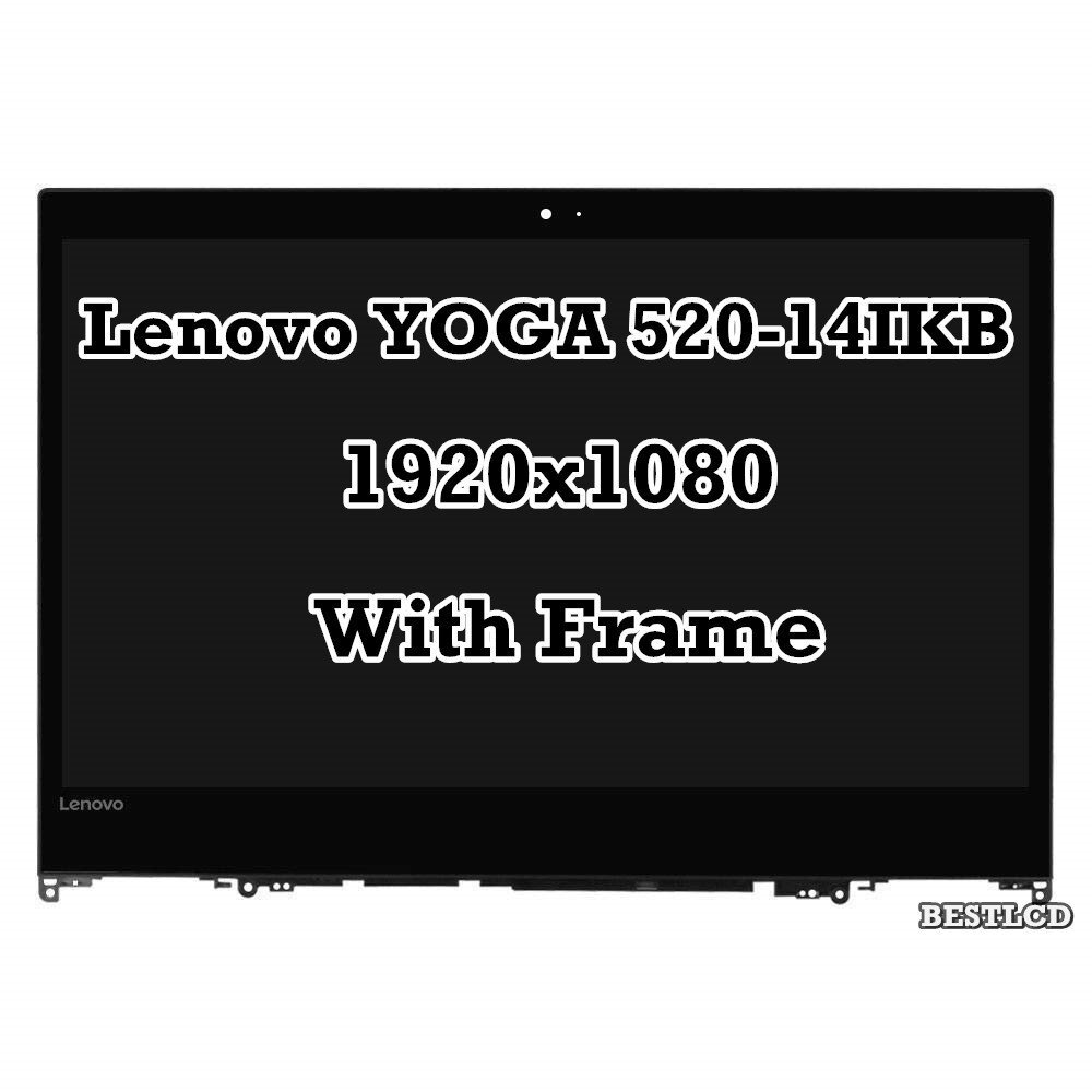 Genuine Lenovo Yoga 520-14IKB 81C8 14.0""  LCD LED Display Touch Screen Assembly