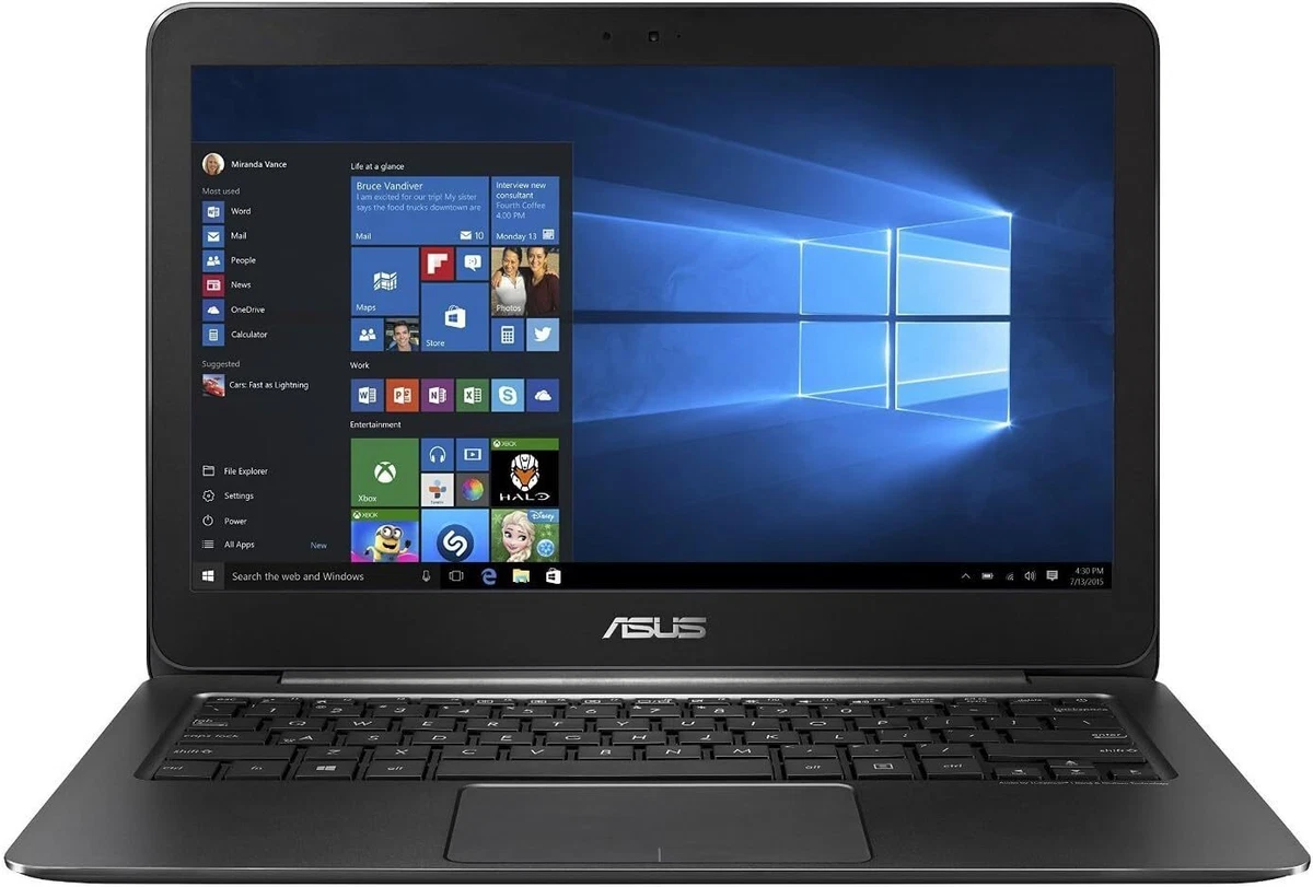 ASUS ZenBook 8 GB RAM PC Laptops & Netbooks 256 GB SSD Capacity