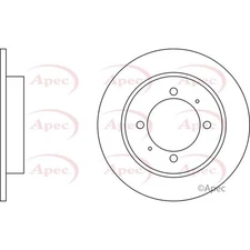 Apec Rear Brake Disc DSK704 - OE High Quality Precision Engineered Part