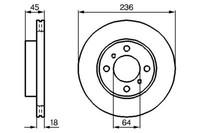 2X Bosch 0 986 478 572 Bremsscheibe FüR Mitsubishi Proton