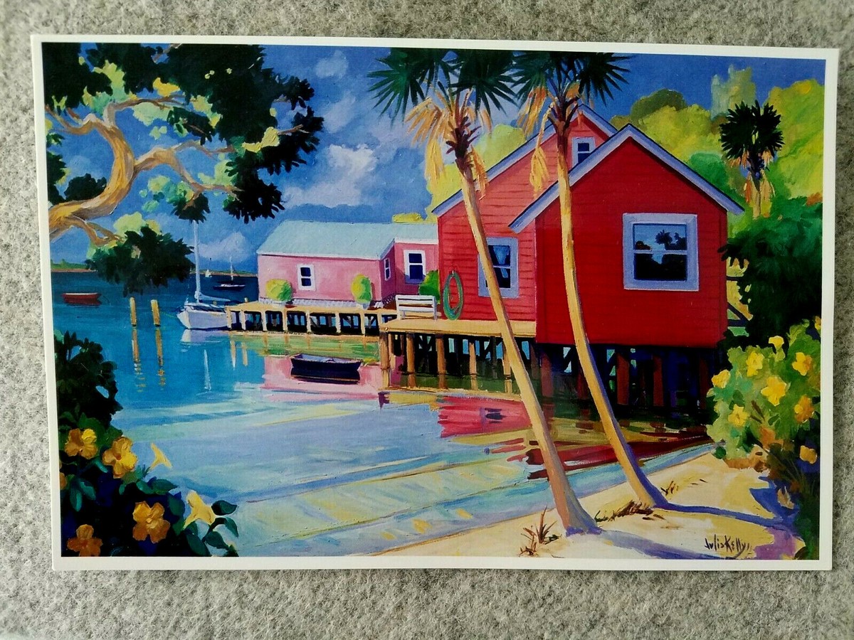 lot 3 Julia Kelly TROPICAL PRINTS Postcard 9x6