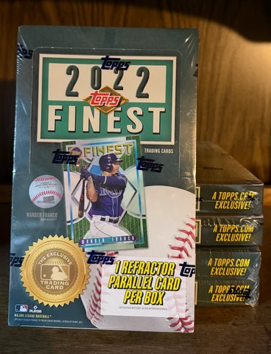 SINGLE 2022 Topps Finest Flashbacks Baseball Hobby Box Factory Sealed NEW ✅