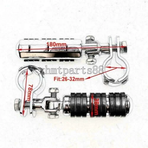 Clavijas de pie de carretera de 1" a 1-1/4" para Yamaha Road Star V Star XVS 650 950 1100 1300 Foto 2 de 4