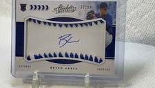 2020 Panini Absolute - BRYAN ABREU - Materials Signatures Blue RC Auto /99