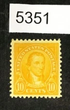 1923 Sc #562 10c orange Perf 11 flat plate - CV $30
