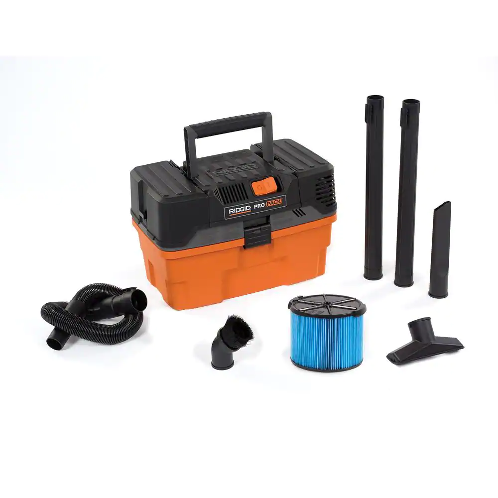 Ridgid Shop Vacuum 5-Peak Wet Dry Vac Compact Cleaner Car