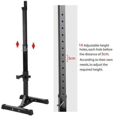 Weider XRS 20 Olympic Squat Rack with Adjustable Safety Spotters and Bar Holds WEBE20615 for sale online eBay