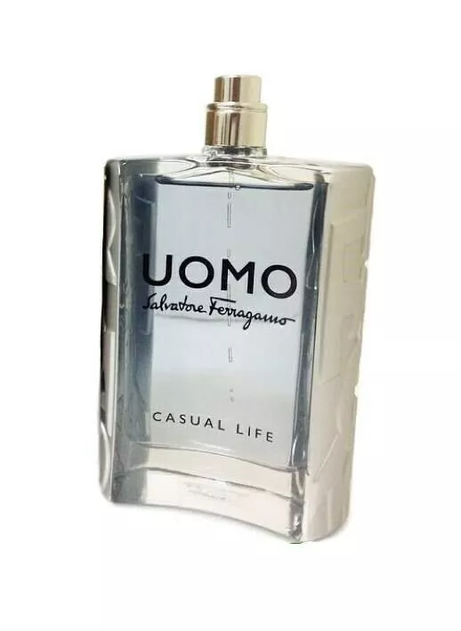 Salvatore Ferragamo Uomo Casual Life 3.4 oz EDT spray mens cologne NEW  Tester | eBay